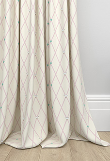 Puddle Down, Trellis Dolly Mix - Made to Measure Curtains